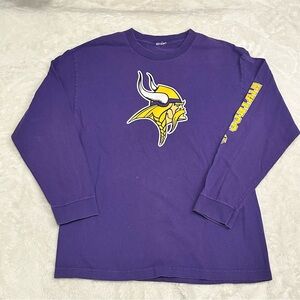 Vintage Purple Minnesota Vikings long sleeve shirt Size M #NFL